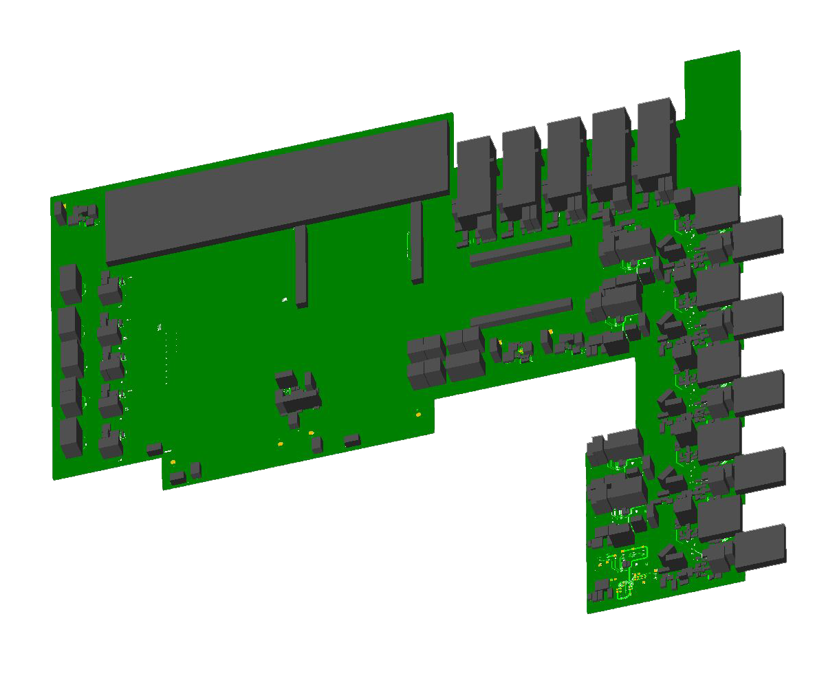 large HDI board 3d view